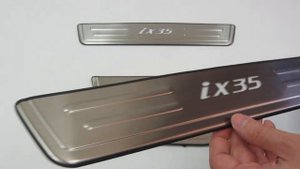 Накладки на пороги светящиеся Hyundai ix35 2010-2015