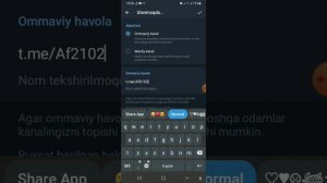 Telegramda kanal ochish
