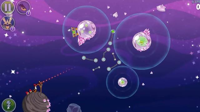 New Android Game Angry Birds Space Cosmic Crystals 3 Stars in Level 7 смотреть онлайн