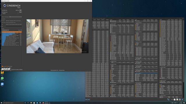 AMD Threadripper 3970X Cinebench R23 смотреть онлайн