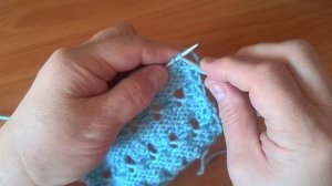 ПРОСТОЙ АЖУРНЫЙ УЗОР СПИЦАМИ!