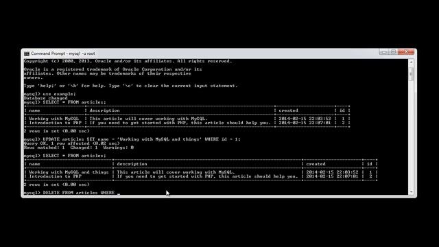 MySQL: Deleting Records смотреть онлайн