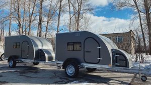 Сравнение размеров жилых прицепов для легковых автомобилей "Кочевник" / Кемпер-Урал (Camper-Ural)