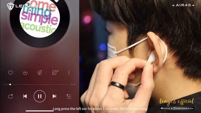 HEADSET BLUETOOTH LENYES TWS AIR 45 WIRELESS смотреть онлайн