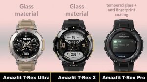 Amazfit T Rex Ultra vs Amazfit T Rex 2 vs T Rex Pro