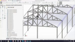 Теплица #8 Металлические прогоны каркаса теплицы