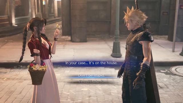 Happy Valentine FINAL FANTASY VII REMAKE Cloud and Aerith first meeting