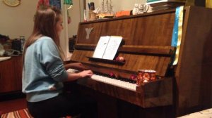 Зимний вечер/пианино/ с рождеством! Учимся играть на пианино