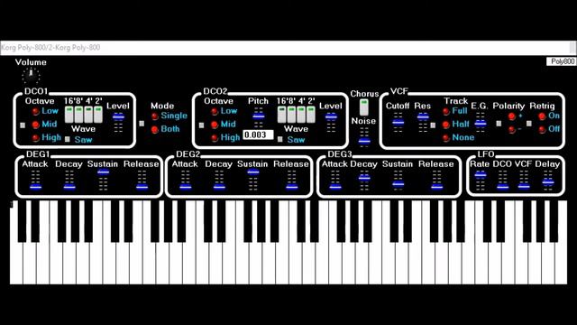 Korg Poly 800 poly800 смотреть онлайн