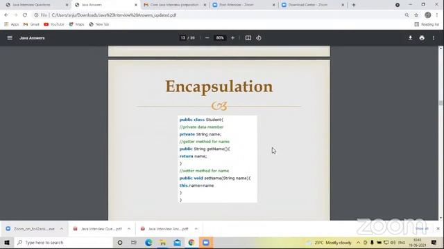 Part 1: Core Java Interview preps #Inheritance #Polymorphism #Abstraction #Constructor #Methods смотреть онлайн