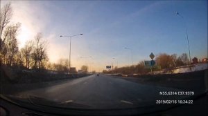 Driving in Moscow agglomeration: Малаховка - Удельная - Марьино 16/02/2019 (timelapse)