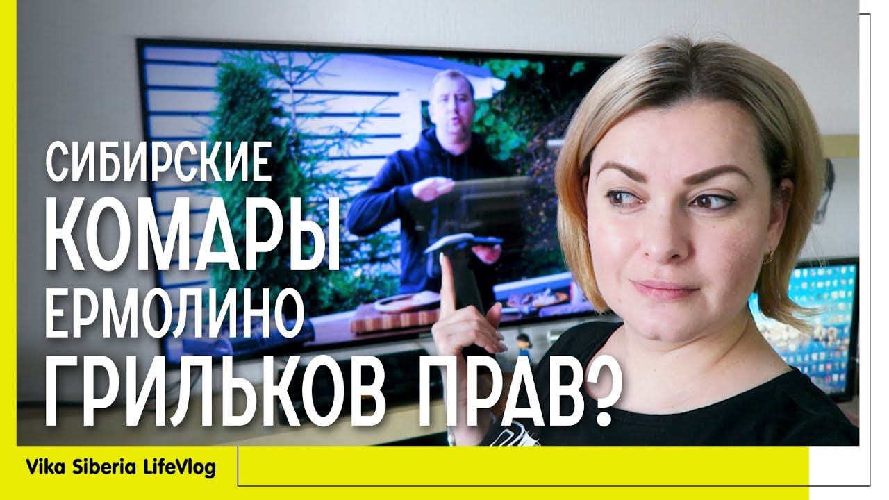 СЕМЕЙНЫЙ ВЛОГ: Продукты Ермолино Грильков прав? / Сибирские комары / Сосиски молочные, котлеты.