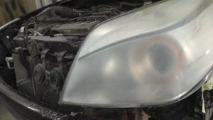 Опять китайские фары. Полировка.