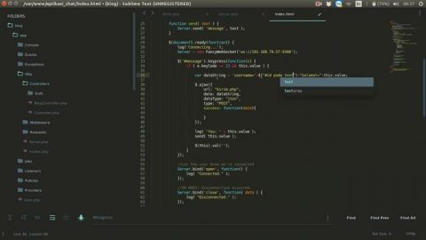 Tutorial membuat aplikasi chat realtime dengan php ajax mysql dan websocket