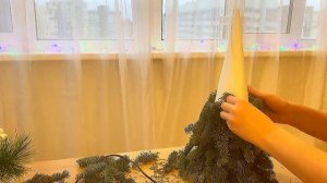 Новогодняя елочка из нобилиса с шампанским внутри / подарок на новый год своими руками