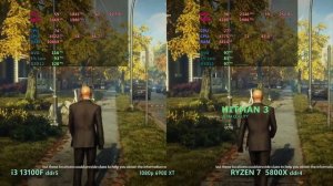 i3 13100f vs ryzen 7 5800x 20 games tested