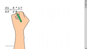 Сократить дробь. Пример 08.