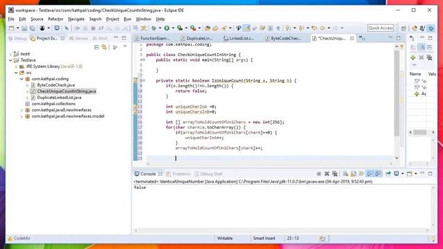 Coding Interview 04 : check equality of Permutation/combination of two string (MindTube)
