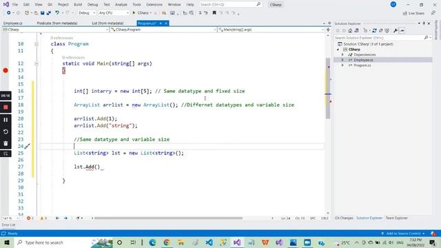 Array vs Arraylist vs List | C# Interview Questions | Tamil