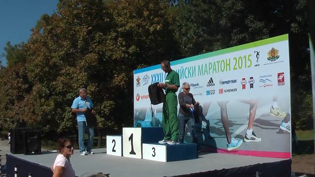 Sofia Marathon 2015 -  Awards - Velichko DIMITROV and  Boyko ZLATANOV