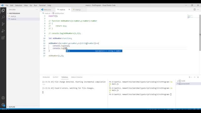TypeScript | #10 Functions in TypeScript | Step by Step Tutorial for TypeScript
