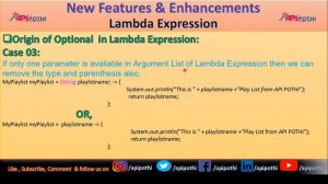 4. Lambda Expression Quick Recap & Guide in JAVA 8 || APIPOTHI || LAMBDA EXPRESSION || JAVA8