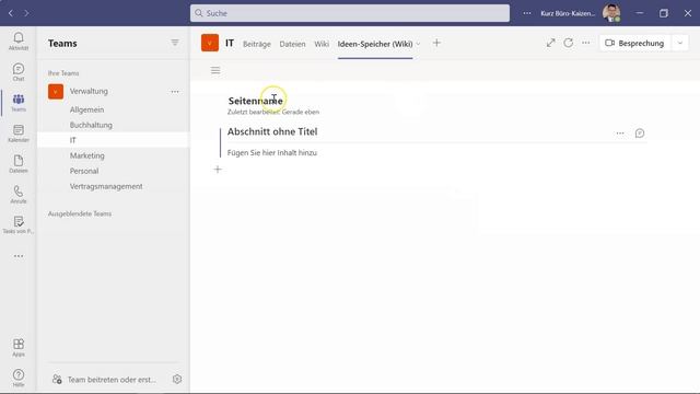 ? Microsoft Teams Wiki Tutorial