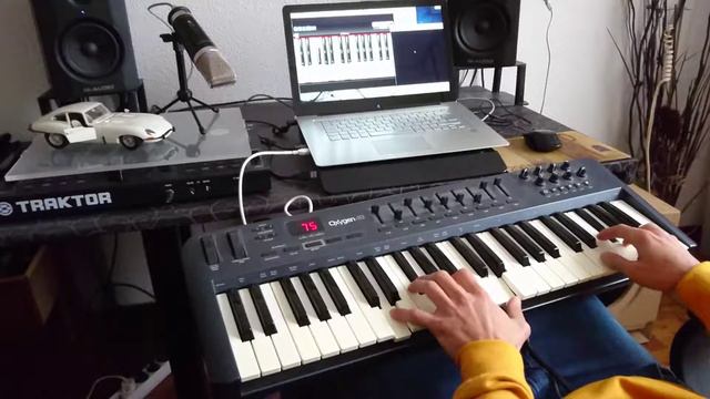Piano cover -Versace on the Floor Bruno Mars (M-AUDIO OXYGEN 49) смотреть онлайн
