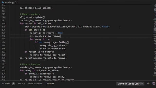 Pygame Space Invaders, Teil 10: Kleiner Nachtrag zu Teil 9 смотреть онлайн
