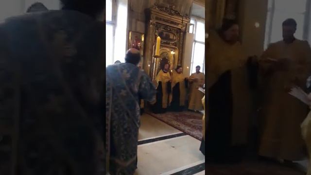 Видео из Богоявленского собора в Елохово, где находится гробница патриарха Алексия||