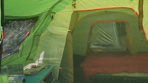 Крым, коса Беляус, сентябрь 2021г., палатка Camp House Evolution Crusoe Camp
