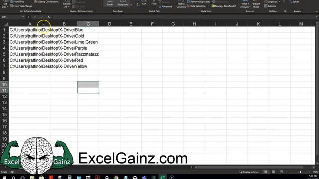 Bring File Names to an Excel Listing - SIMPLE - Office 365 - 1080p смотреть онлайн