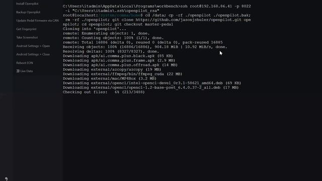 Installing a custom fork of OpenPilot with Workbench смотреть онлайн