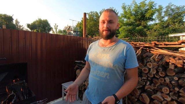 Сочный стейк!!  Костица на открытом огне, мясо на кости. смотреть онлайн