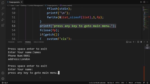 Mini Project : Contact Management System With SourceCode - C Programming - DaKulX