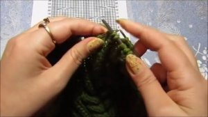 Вязание мужского жилета с косами