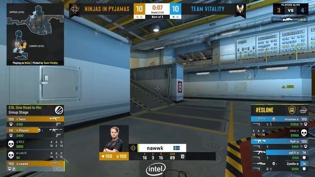 NiP COMMS: Road to Rio vs Vitality - EAVESDROP | Ninjas in Pyjamas [ENG subs] смотреть онлайн