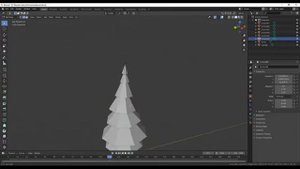 06. Blender Low Poly. Елка 2