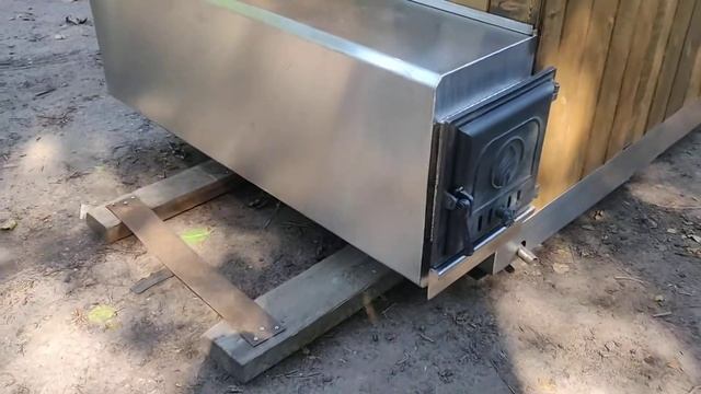 Минибассейн из нержавеющей стали. Нагреть бассейн быстро.