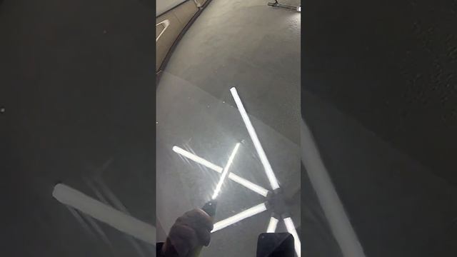 Затягивание царапин на полиуретановой пленке под феном. смотреть онлайн