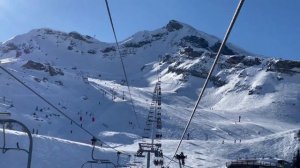 Морзин.Франция 2023.( Порт дю солей) Самая большая в мире обьедененная зона катания...