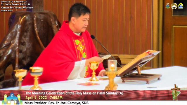 April 2 2023 7:00AM Holy Eucharistic Celebration on Palm Sunday смотреть онлайн