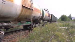 "В рот компот!" Тепловоз ТЭМ2-7616 с грузовыми вагонам