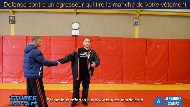 Défense contre un agresseur qui tire la manche de votre vêtement (Self défense) смотреть онлайн