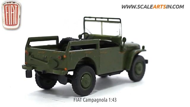 Fiat Campagnola 1:43 Diecast scale model car scaleartsin смотреть онлайн