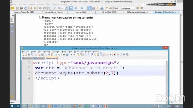 21/22 - Pemrograman Web 1 - TI2C - P11 - JS : OBYEK STRING, DATE, & ARRAY