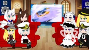Azure lane react to commander as deku
