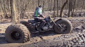 трицикл на базе Днепр Мт 10-36 на колесах ГАЗ 66