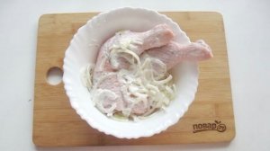 Окорочка с чесноком и майонезом в духовке