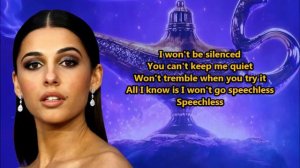 Naomi Scott- Speechless (Lyrics) {HeyLyrics}